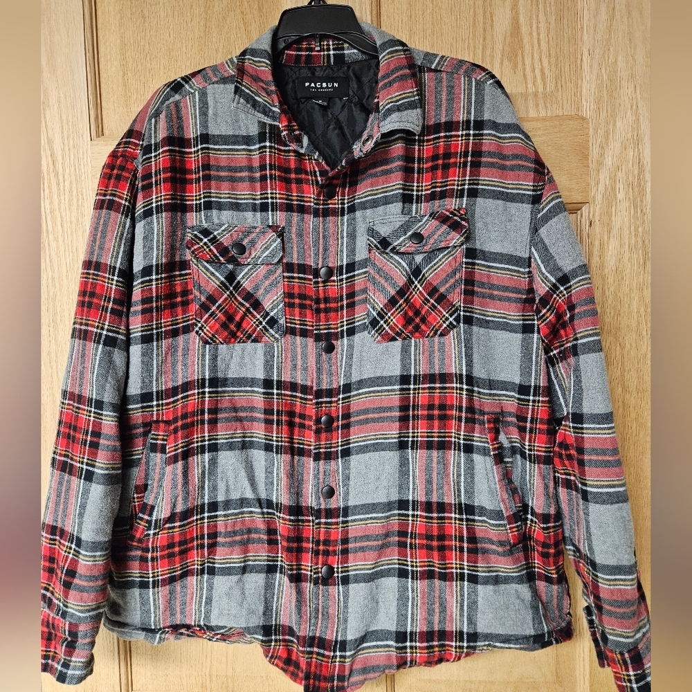 PacSun Medium Quilted‎ Snap Jacket